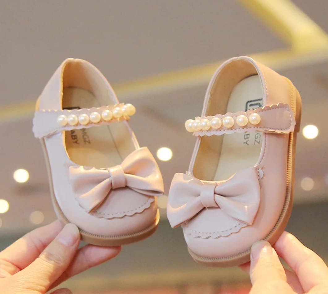 Fashion Bow Dress Party Shoes Kids